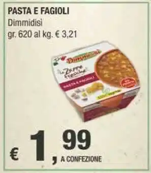 Crai Dimmidisì Pasta E Fagioli offerta