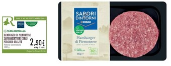 Conad Conad Sapori & Dintorni Hamburger Di Piemontese Percorso Qualita offerta