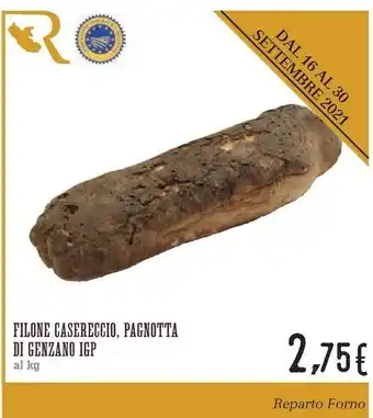 Conad City Filone Casereccio/ Pagnotta Di Genzano IGP offerta