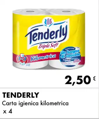 Iper Tosano TENDERLY Carta igienica kilometrica x 4 offerta