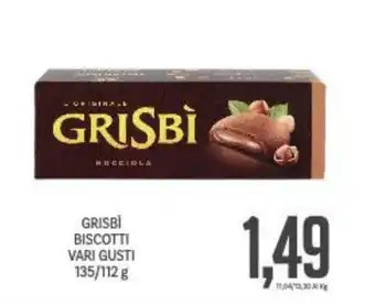 Supermercati Piccolo GRISBİ BISCOTTI VARI GUSTI 135/112 g offerta