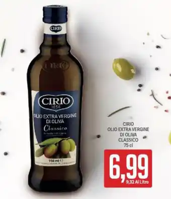 Supermercati Piccolo CIRIO OLIO EXTRA VERGINE DI OLIVA CLASSICO 75 cl offerta