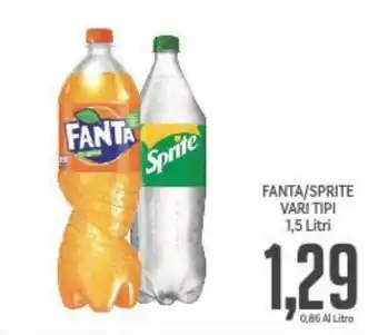 Supermercati Piccolo FANTA/SPRITE VARI TIPI 1,5 Litri offerta