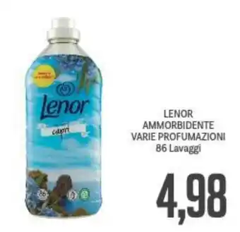 Supermercati Piccolo LENOR AMMORBIDENTE VARIE PROFUMAZIONI 86 Lavaggi offerta