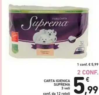 Conad Suprema Carta Igienica offerta