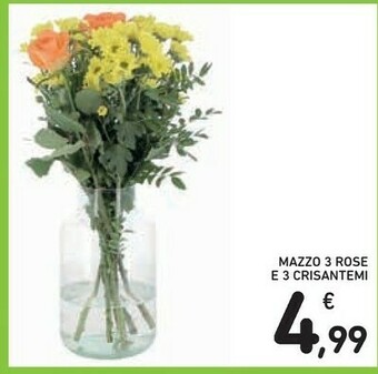 Conad Mazzo 3 Rose E 3 Crisantemi offerta