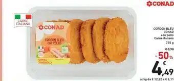 Conad Conad Cordon Bleu offerta
