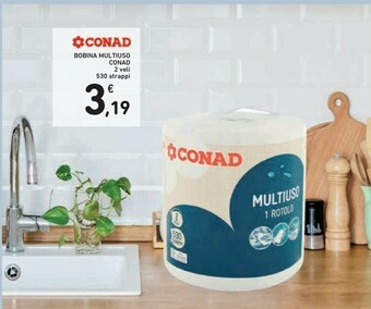 Conad Conad Bobina Multiuso 2 Veli 530 Strappi offerta