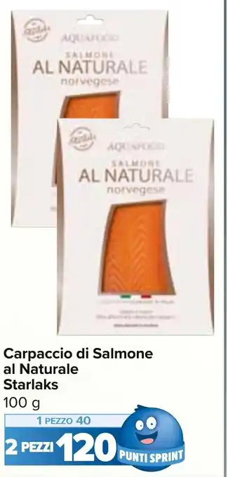 Carrefour Market Carpaccio di Salmone al Naturale Starlaks 100 g offerta