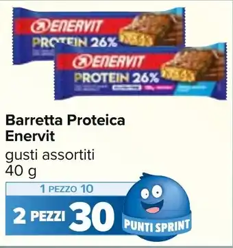 Carrefour Market Barretta Proteica Enervit gusti assortiti 40 g offerta
