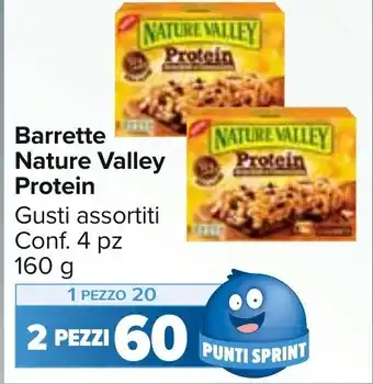 Carrefour Market Barrette Nature Valley Protein Gusti assortiti Conf. 4 pz 160 g offerta