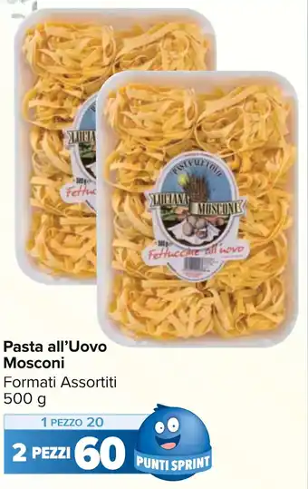 Carrefour Market Pasta all'Uovo Mosconi Formati Assortiti 500 g offerta