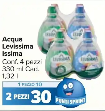 Carrefour Market Acqua Levissima Issima Conf. 4 pezzi 330 ml Cad. 1,32 l offerta