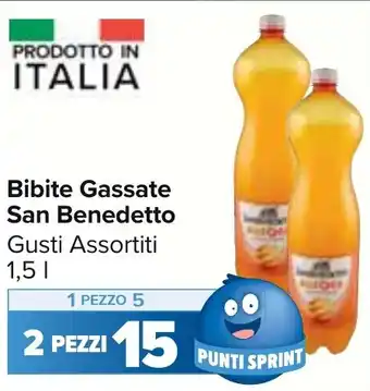 Carrefour Market Bibite Gassate San Benedetto Gusti Assortiti 1,5 l offerta
