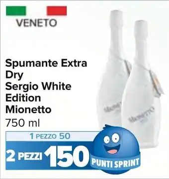 Carrefour Market Spumante Extra Dry Sergio White Edition Mionetto 750 ml offerta