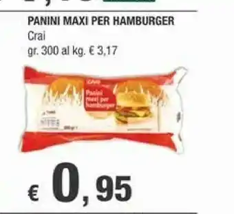 Crai Crai - Panini Maxi Per Hamburger 300 G offerta