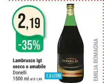Supermercati Gulliver Chiarli - Lambrusco Amabile 1500 G(ml) offerta