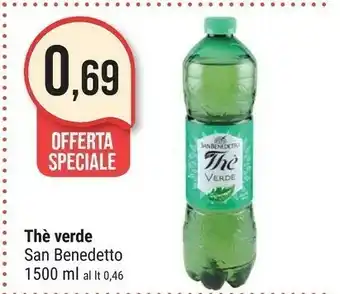 Supermercati Gulliver San Benedetto The Verde Con Aloe Vera 1500 G(ml) offerta