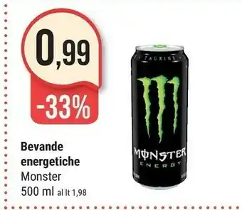 Supermercati Gulliver Monster Bevande Energetiche offerta