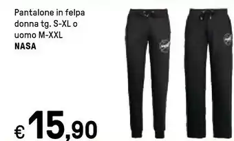 Iper La Grande Nasa Pantalone In Felpa Donna/ Uomo offerta