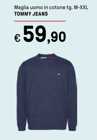 Iper La Grande Tommy Jeans Maglia Uomo In Cotone Taglia M offerta
