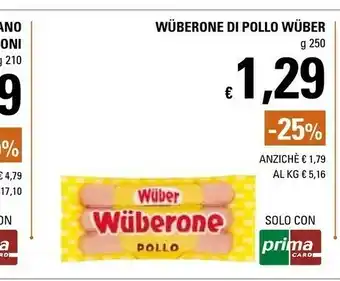 Basko Wuber Wurstel di pollo offerta
