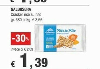 Crai Galbusera Crackers offerta