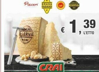 Crai Grana Padano Formaggio offerta