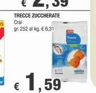 Crai Crai Trecce Zuccherate offerta
