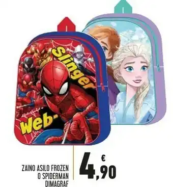 Conad Superstore Dimagraf Zaino Asilo Frozen offerta