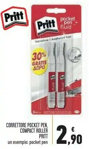 Conad Superstore Pritt Correttore Pocket Pen Compact Roller offerta