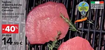 Carrefour Tagliata di Bovino Adulto Filiera Qualità Carrefour offerta