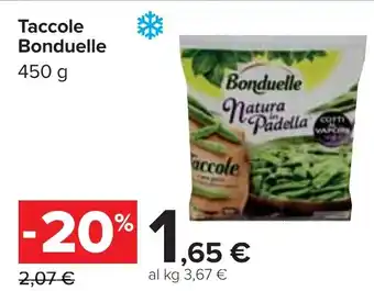 Carrefour Taccole Bonduelle 450 g offerta