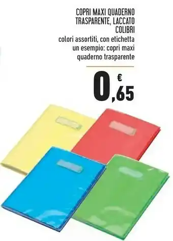 Conad Superstore Pigna Copri Maxi Quaderno Trasparente offerta