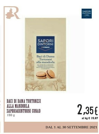 Conad Conad - Baci Di Dama Tortonesi Alla Mandorla Sapori & Dintorni 150 G(ml) offerta