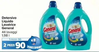 Detersivo Liquido Lavatrice General 44 lavaggi 1,98 l