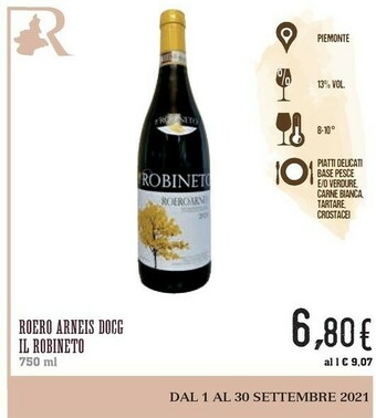 Conad Il Robineto Roero Arneis DOCG offerta
