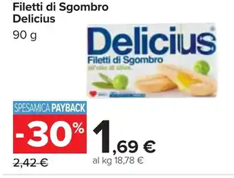 Carrefour Filetti di Sgombro Delicius 90 g offerta