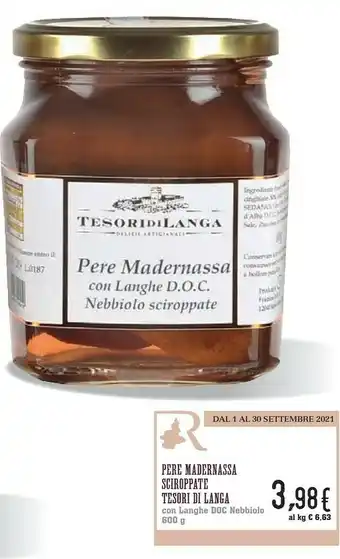 Conad Tesori Di Langa Pere Madernassa Sciroppate offerta
