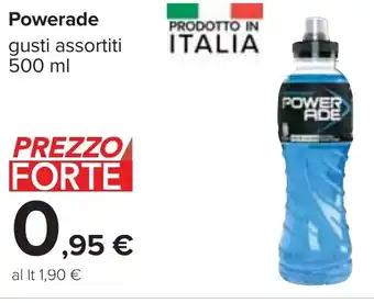 Carrefour Powerade gusti assortiti 500 ml offerta