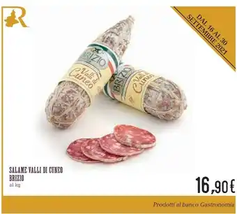 Conad Brizio Salame Valli Di Cuneo offerta