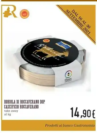 Conad Caseificio Roccaverano Robiola Di Roccaverano DOP offerta