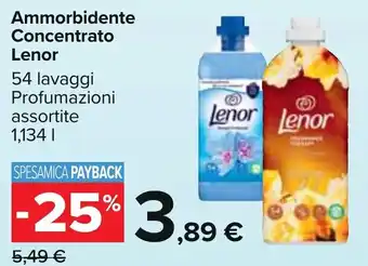 Carrefour Ammorbidente Concentrato Lenor 1,134 l offerta