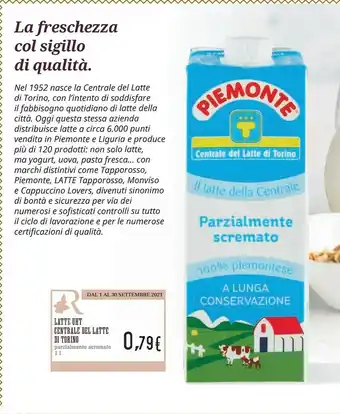 Conad City Centrale del latte di torino Latte Uht offerta