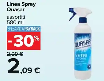Carrefour Linea Spray Quasar assortiti 580 ml offerta