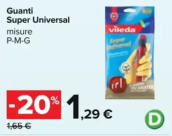 Carrefour Guanti Super Universal offerta