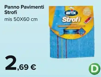 Carrefour Panno Pavimenti Strofi mis 50X60 cm offerta