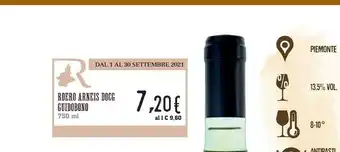 Conad Guidobono Roero Arneis Docg offerta