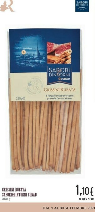 Conad Conad - Grissini Rubatà Sapori E Dintorni 250 G(ml) offerta