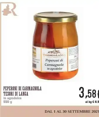Conad Tesori Di Langa Peperoni Di Carmagnola 550 G offerta